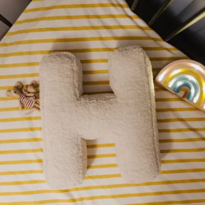 ins ABC 26 lambswool letter pillow sleep soothing pillow background shooting props pillow Baby Shower Party Gift - Image 5