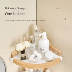 shower corner organizer storage,Bathroom Storage Shelves, bathroom corner Rack on wall,no drill bath shelf,household items - Image 5