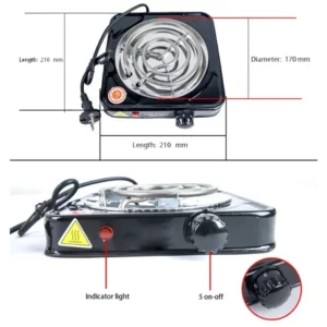Shisha Hookah Burner Electric stove 220V 500w Hot Plate kitchen cooking coffee heater chicha nargile smoking pipes charcoal - Image 2