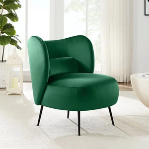 MOMO Nordic Fabric Living Room Small Apartment Beauty Salon Hotel Lamb Velvet Technology Cloth Simple Single Sofa Chair - Image 6
