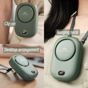 Portable Hanging Neck Fan Mini Cooling Waist Fans Bladeless USB Rechargeable Sports Cooler Fan For Outdoor Sports Travel - Image 5