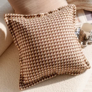 45x45CM Retro Throw Pillow Cover Bamboo Leaf Light Luxury Stamping Waist Cushion Cover Decor Home Decorative Pillowcase - Image 5