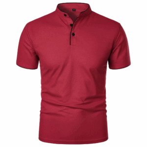 Men Businses T-shirts Casual Male Stand Collar Short Sleeve Patchwork T-shirt Tops BSD-ZT201 - Image 4