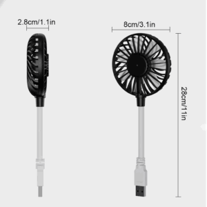 USB Rechargeable Handheld Fan Silent Cooling Power Bank Wireless Mini Play Plug Fans Summer Outdoors and Travel - Image 4