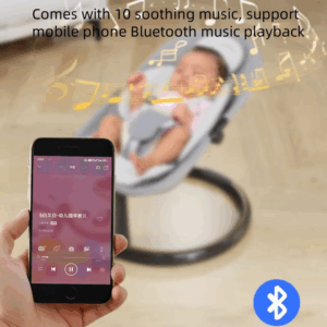 Baby electric rocking chair can be connected to Bluetooth to play music Rocking chair baby can lie on the comfort bed cradle bed - Image 4
