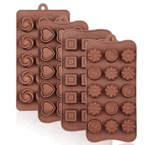 4 Pack Chocolate Flower Molds Reusable Silicone Cake Chocolate Candy Fondant Mold Durable Rose Floral Mould for Baker Ice Butter - Image 7