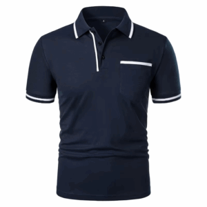 New Men's Short Sleeve Polo Shirts Solid Color Casual T-shirt Summer Trendy Breathable Loose Basic Splice Top Pockets Men Shirts - Image 6
