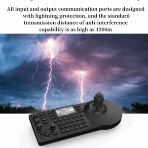 NDI 4D Joystick Keyboard 3-inch Color Screen Network Visca Pelco-D/P Protocol Rocker Console POE Camera Control Keyboard - Image 4