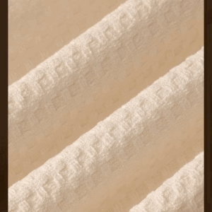 Waffle Bath Towel Thick Absorbent Soft Breathable Quick Drying Microfiber Light Luxury Antibacterial Combination Set Towel - Image 4