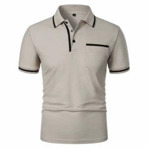 New Men's Short Sleeve Polo Shirts Solid Color Casual T-shirt Summer Trendy Breathable Loose Basic Splice Top Pockets Men Shirts - Image 3