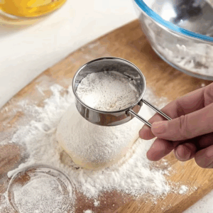 Stainless Steel Fine Mesh Flour Sieve Powdered Sugar Duster Flour Dispenser Shaker For Matcha Chocolate Powder Baking Supplies - Image 7