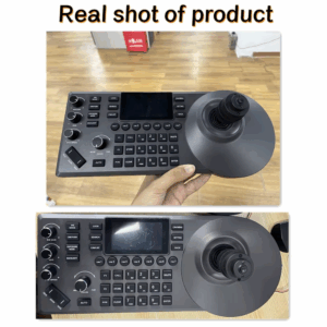 NDI 4D Joystick Keyboard 3-inch Color Screen Network Visca Pelco-D/P Protocol Rocker Console POE Camera Control Keyboard - Image 2