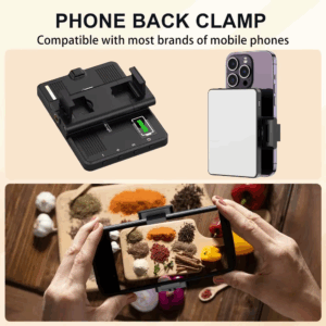 Desiontal M15 Smartphone Selfie Light 72 Beams1500mAh Rechargeable Cell Phone Fill Light Brightness Portable Clip on Light - Image 4