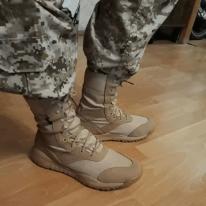 Summer Breathable Desert Hiking Boots Mens High Top Outdoor Climbing Mountaineering Army Shoes Lightweight Tactical Combat Boots - Image 3