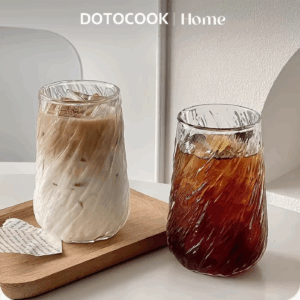 400ML Coffee Mug Glassware Stripe Glass Cup Ice Mug Transparent Glass Tea Cup Drinkware Juice Milk Mocha Cups Kitchen Supplies - Image 4