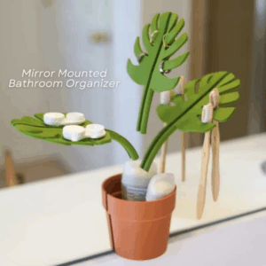 Mirror Mounted Bathroom Organizer Mirror Jewelry Bracelet Holder Watch Wallet Storage Toothbrush Toothpaste Organizer - Image 7