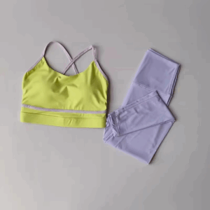 Women's Yoga Set Workout Set 2 Piece High Waist Yoga Leggings Sports Bra Gym Suit Activewear Sports Fitness Set Sports Suit - Image 6