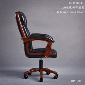 JIAOU DOLL JOA-001 1/6 Scale Male Female Stylish Retro Style Leather Swivel Boss Chair Fit 12inch Action Figure Body Model Toys - Image 6