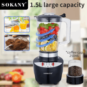1.5L Electric Portable Kitchen Blender Mixer Machine Mini Bean Coffee Grinder Juicer Cup Food Processors 220V Juice Chopper 착즙기 - Image 5