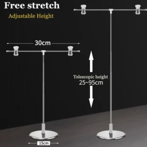Photography Photo Backdrop Stands Adjustable T-Shape Background Frame Support System Stands With Clamps for Video Studio - Image 3