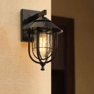 American Retro Iron Balcony Lamp Waterproof Outdoor Wall Lamp Industrial Style Nordic Creative Bar Cafe Aisle Stair Wall Lights - Image 3