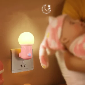 LED Plug-in Night Light 2-color Baby Nursing Eye Sleep Light Bedroom Socket Lights Energy Saving Cute Corridor Lamp Balcony - Image 5