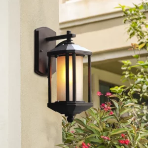 Outdoor Wall Lamp Waterproof Outdoor Chinese Style Gate Garden Courtyard Retro Exterior Wall Balcony Door Front Lamp - Image 3