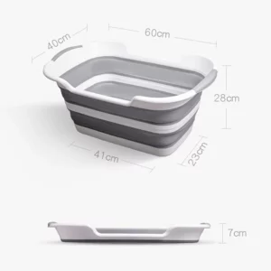 Silicone Foldable Baby Take a bath Bathtub Non-Slip Foot Bath Bucket Folding Portable Pet Dog Cat Bathtub Bathroom Laundry Baske - Image 6