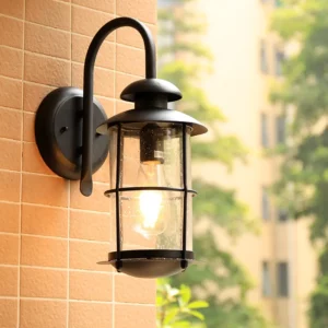 Vintage Wall Lamp E27 Bulb Sconce Light Fixtures Black Bronze LED Wall Lights Outdoor Porch House Home Yard Garden Lighting - Image 3