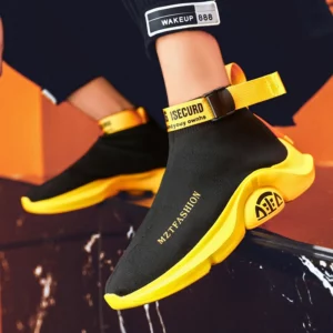 High Top Sock Men's Sneakers New Running Shoes For men Sneakers Breathable Outdoor Zapatillas Hombre Sports Shoes Men Basket - Image 1
