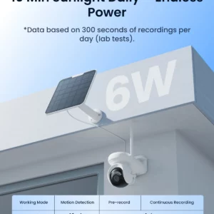 Reolink 4K Battery WiFi Security Camera 360° PT Auto Tracking Color Night Vision Wireless IP Camera Home Hub Security System - Image 4