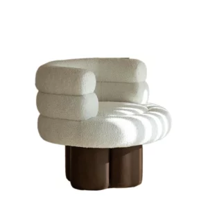 JOYLIVE Nordic Small Apartment Net Red Lamb Velvet Fabric Color Matching Single Sofa Chair Simple Modern Single Sofa Furniture - Image 5