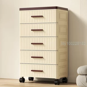 NEW 3 Drawer Wide Plastic Storage Cart Storage cabinet, toy storage cabinet drawer storage cabinet 수납 서랍 - Image 6