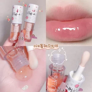 Make Up Korean Beauty Cosmetics Lip Ink Gloss Labial Lips Moisturizer Jelly Lipstick Bright Oil Moisturizing Balm Big Lip Brush - Image 4