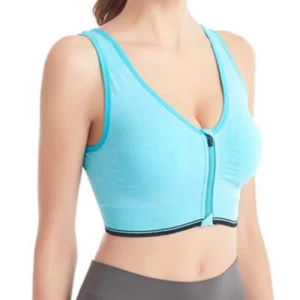Running Fitness Sports Bra Front Zipper Women's Underwear Shockproof without Underwire Bralette Breathable Seamless Brassiere - Image 3