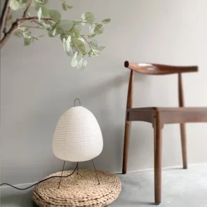 Art Rice Paper Lantern LED Table Lamp Tripod Floor Lamps Japanese Creative Home Decor Lights Living Room Bedroom Bedside Lamp - Image 6