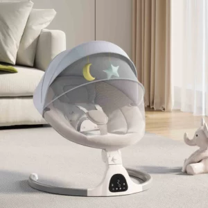 Newborn baby electric rocking chair intelligent rocking chair soothing chair baby cradle rocker - Image 4