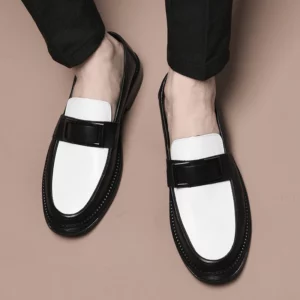 Men Genuine Leather Business Shoes Casual Flats Men Party Driving Loafers Shoes Breathable Moccasins Men's Casual High-end Shoes - Image 4