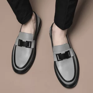 Men Genuine Leather Business Shoes Casual Flats Men Party Driving Loafers Shoes Breathable Moccasins Men's Casual High-end Shoes - Image 5