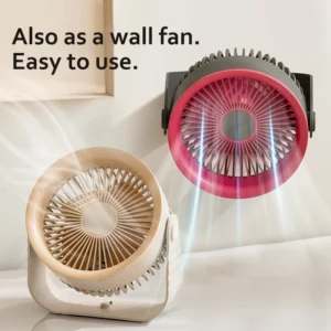 Portable Electric Fan 3600mAh Wireless Air Circulator Fan Cordless Desktop Wall Ceiling Air Cooling Cooler Quiet Ventilator - Image 6