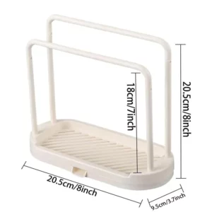 1PCS Detachable Kitchen Dishcloth Holder Rag Hanger Sink Sponge Holder Storage Rack Shelf For Bathroom Scrubber Brush Organizer - Image 6