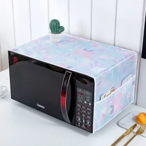 35*100cm Microwave Oven Dust Cover Dustproof Satin Storage Bag Dust Cloth Household Printed Cover Modern Top Cover Cloth - Image 3