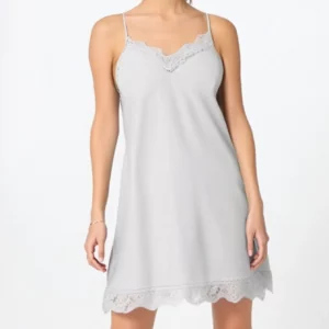 One piece of women's pajamas. It is a fashionable, elegant and sexy camisole pajamas with lace trims. It's a solid-color dress, - Image 3