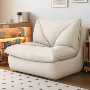 Single Seated Foam Sofa Couch for Adults Armless Lazy Floor Sofa for Living Room Bedroom Comfy Bean Bag Sofa for Reading Gaming - Image 4