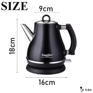 1.2L Colorful 304 Stainless Steel Electric Kettle 1500W Household 220V Quick Heating Electric Boiling Tea Pot Sonifer - Image 6