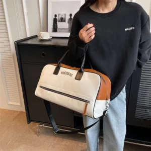 Large Capacity PU Zipper Travel Bag 2025 New High Quality Brand Simplicity Waterproof Luxury Leisure Vacation Luggage Bag - Image 4