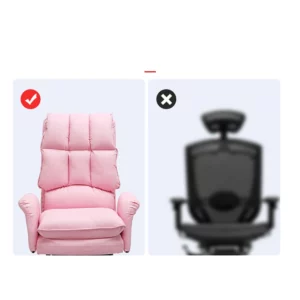 2025 New gaming chair pink office computer chair comfortable soft gamer chair PU Leather chair Rotating recliner with footrest - Image 3