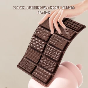 Dubai Chocolate Bar Mold for Filling Pistachio, Small Candy Bar Molds Silicone Christmas Chocolate Molds for Stuffed Bar Thick - Image 4