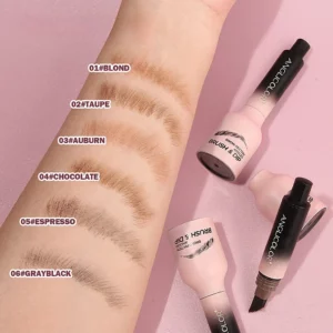 Wild Eyebrow Pencil Square Angled Brush Velvet 3D Brow Dye Cream Hairline Anti-smudge Waterproof Multifunction Eyebrow Tint Pen - Image 6