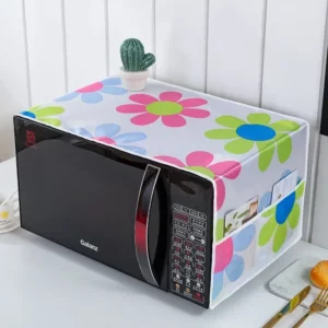 35*100cm Microwave Oven Dust Cover Dustproof Satin Storage Bag Dust Cloth Household Printed Cover Modern Top Cover Cloth - Image 5